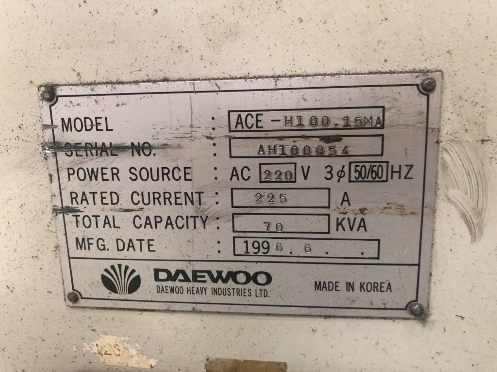 Daewoo ACE-H100, Machine ID: 8410